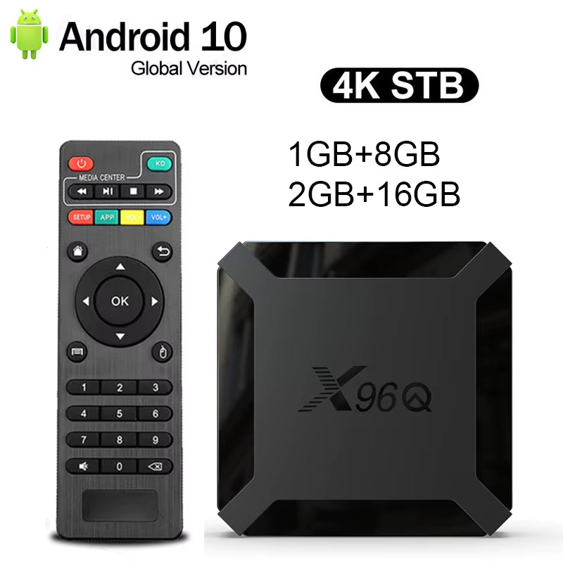 Hot Q Android 10.0 Fast Smart TV BOX 2GB 16GB Allwinner H313 Quad Core 4K VS Mini Set Top Box Fast Shipping