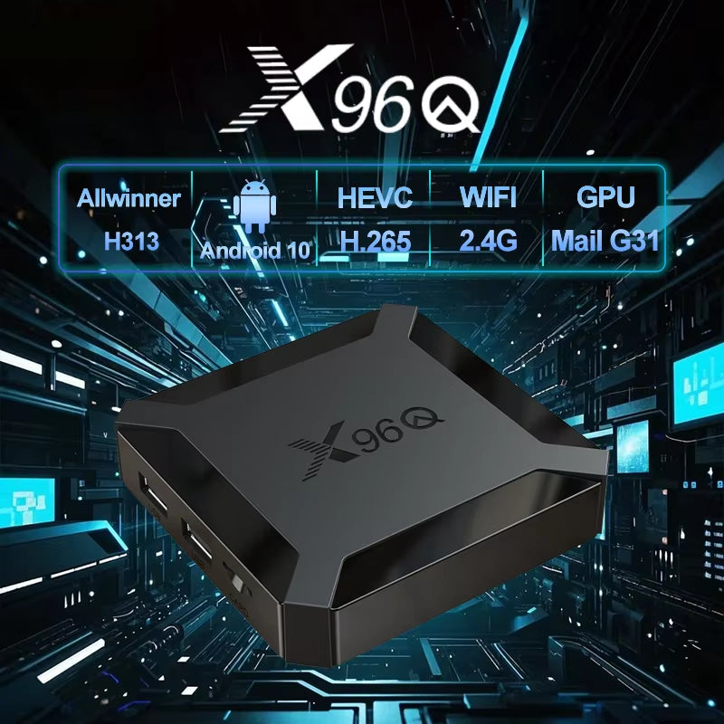 Hot Q Android 10.0 Fast Smart TV BOX 2GB 16GB Allwinner H313 Quad Core 4K VS Mini Set Top Box Fast Shipping