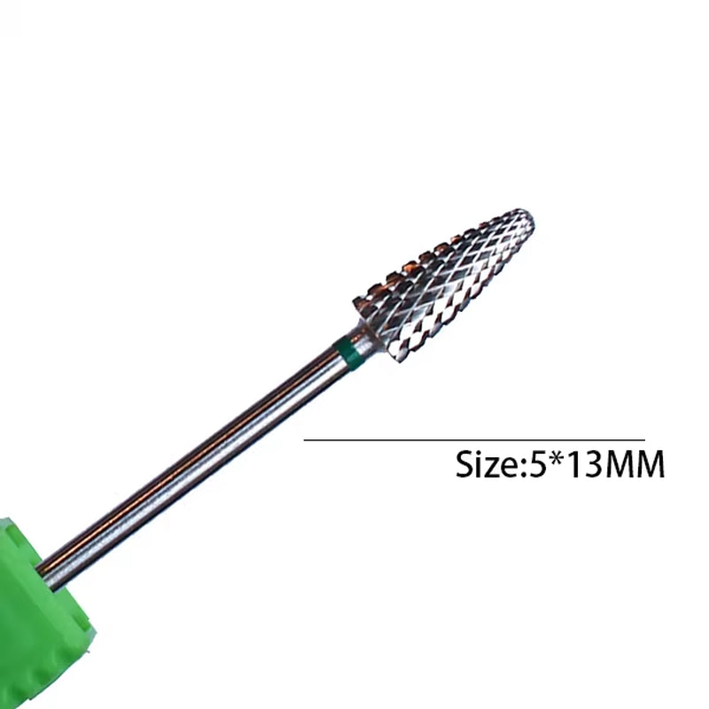 1Pc Carbide Tungsten Nail Drill Bit Rotate Burr Milling Nail Cutter Bits Electric Drill Machine for Manicure Pedicure Tools