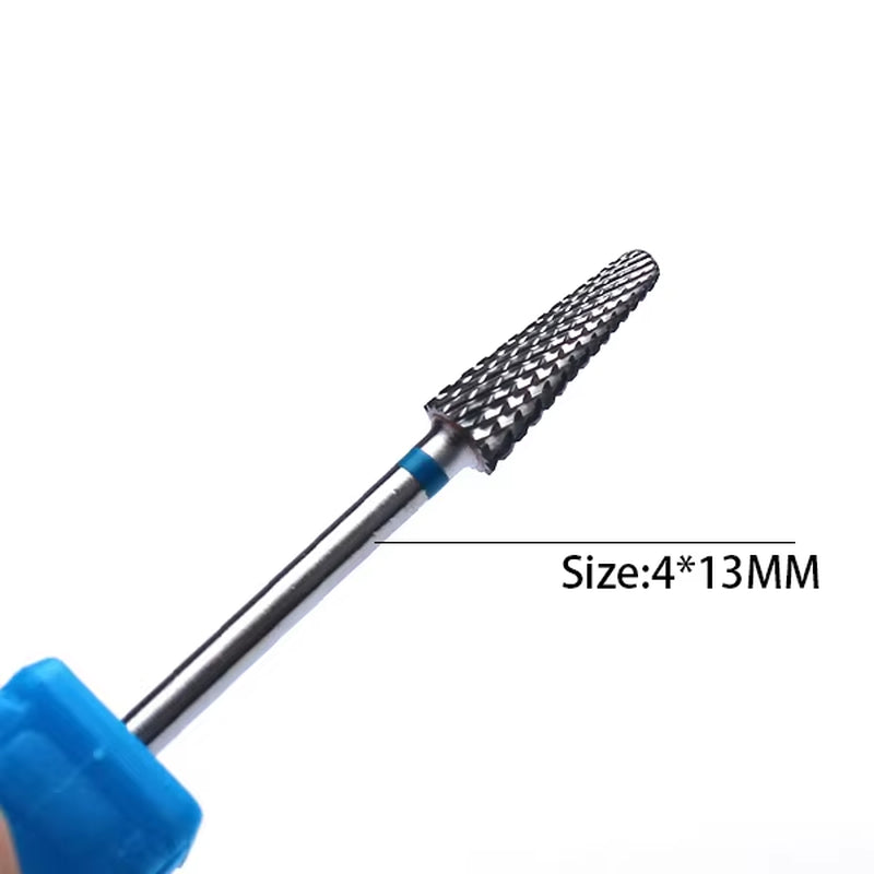 1Pc Carbide Tungsten Nail Drill Bit Rotate Burr Milling Nail Cutter Bits Electric Drill Machine for Manicure Pedicure Tools