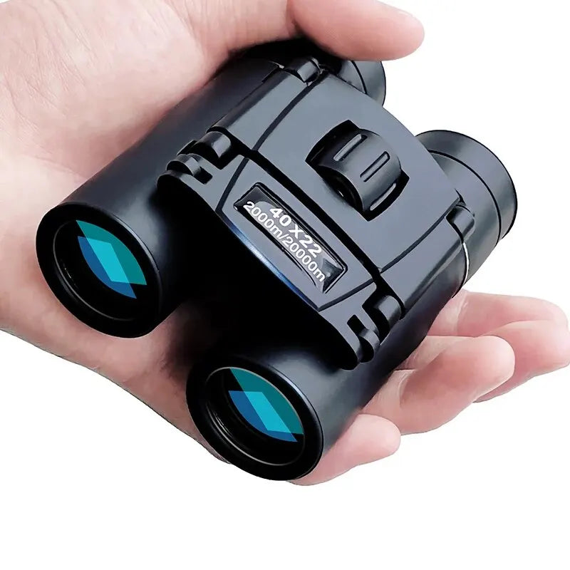 40X22 HD Powerful Binoculars 2000M Long Range Folding Mini Telescope BAK4 FMC Optics for Hunting Sports Outdoor Camping Travel