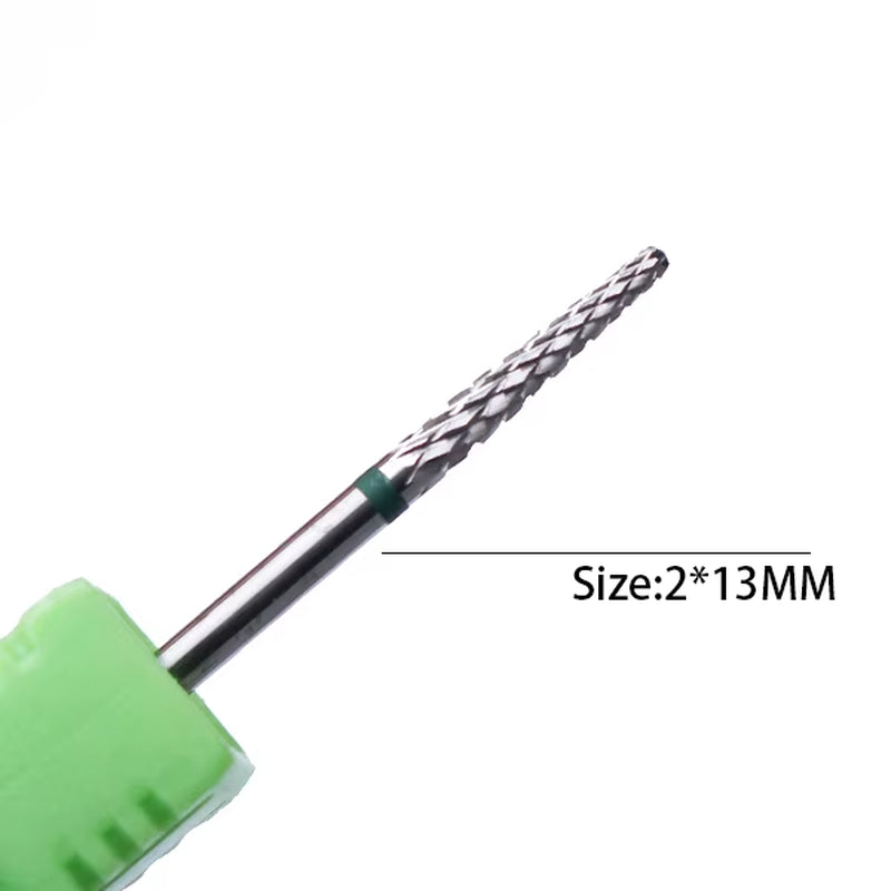 1Pc Carbide Tungsten Nail Drill Bit Rotate Burr Milling Nail Cutter Bits Electric Drill Machine for Manicure Pedicure Tools
