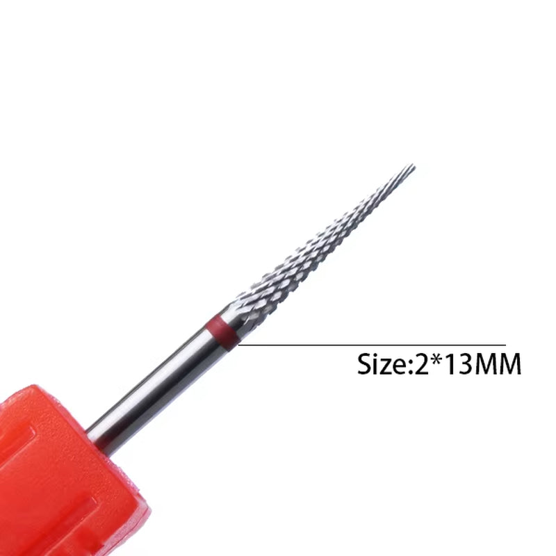 1Pc Carbide Tungsten Nail Drill Bit Rotate Burr Milling Nail Cutter Bits Electric Drill Machine for Manicure Pedicure Tools