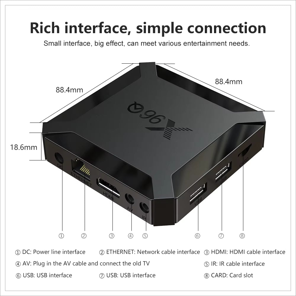 Hot Q Android 10.0 Fast Smart TV BOX 2GB 16GB Allwinner H313 Quad Core 4K VS  Mini Set Top Box Fast Shipping