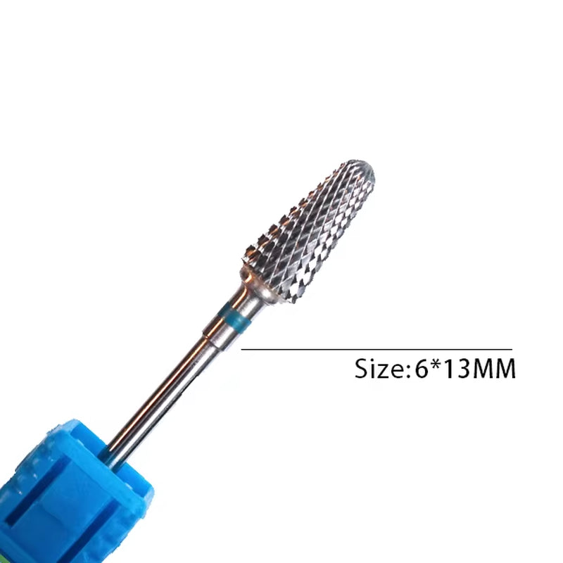 1Pc Carbide Tungsten Nail Drill Bit Rotate Burr Milling Nail Cutter Bits Electric Drill Machine for Manicure Pedicure Tools