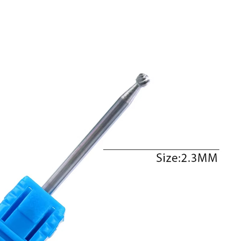 1Pc Carbide Tungsten Nail Drill Bit Rotate Burr Milling Nail Cutter Bits Electric Drill Machine for Manicure Pedicure Tools