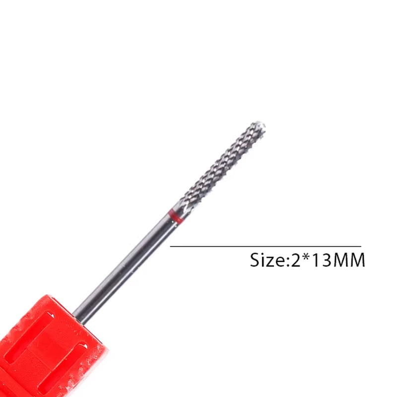 1Pc Carbide Tungsten Nail Drill Bit Rotate Burr Milling Nail Cutter Bits Electric Drill Machine for Manicure Pedicure Tools