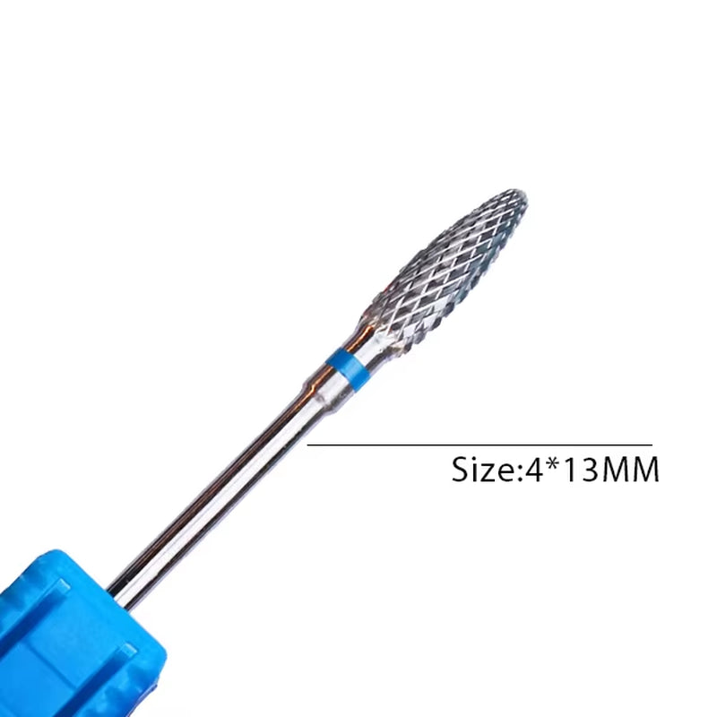 1Pc Carbide Tungsten Nail Drill Bit Rotate Burr Milling Nail Cutter Bits Electric Drill Machine for Manicure Pedicure Tools