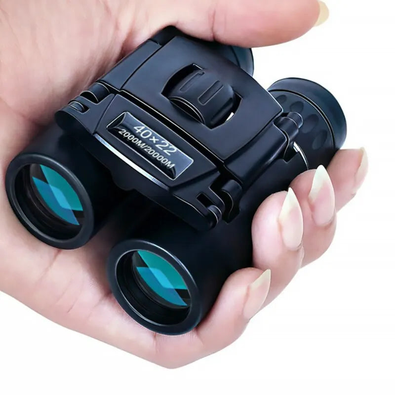 40X22 HD Powerful Binoculars 2000M Long Range Folding Mini Telescope BAK4 FMC Optics for Hunting Sports Outdoor Camping Travel