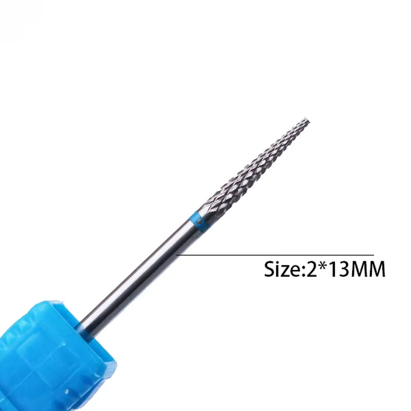 1Pc Carbide Tungsten Nail Drill Bit Rotate Burr Milling Nail Cutter Bits Electric Drill Machine for Manicure Pedicure Tools