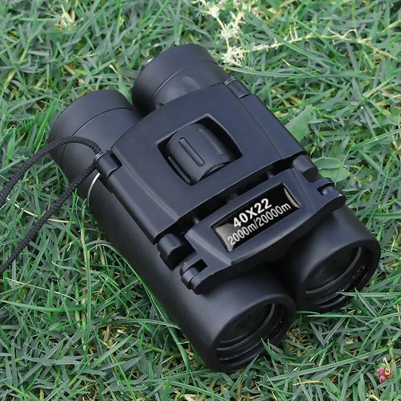 40X22 HD Powerful Binoculars 2000M Long Range Folding Mini Telescope BAK4 FMC Optics for Hunting Sports Outdoor Camping Travel