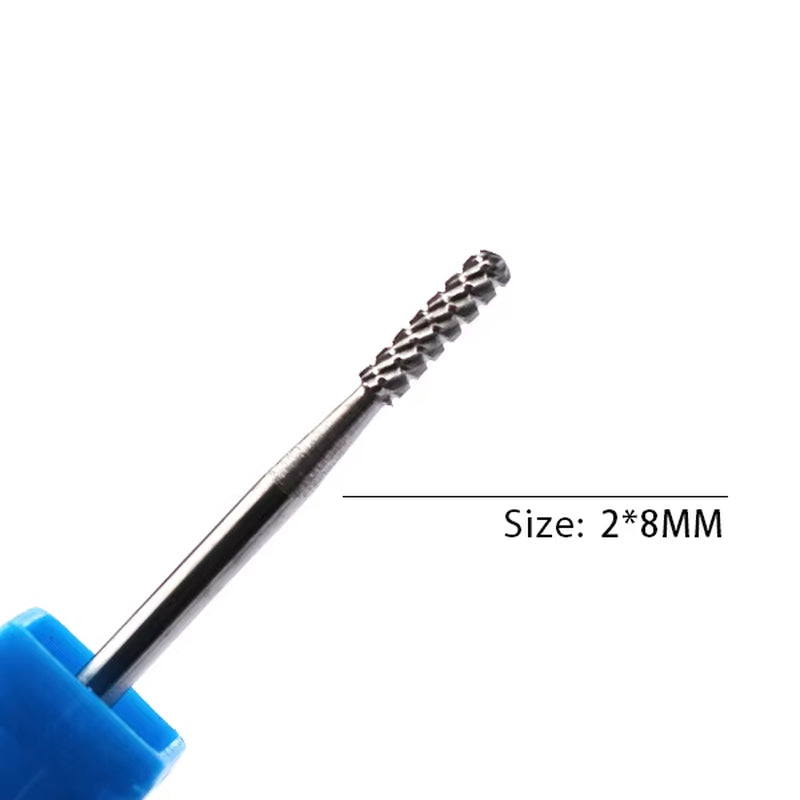 1Pc Carbide Tungsten Nail Drill Bit Rotate Burr Milling Nail Cutter Bits Electric Drill Machine for Manicure Pedicure Tools