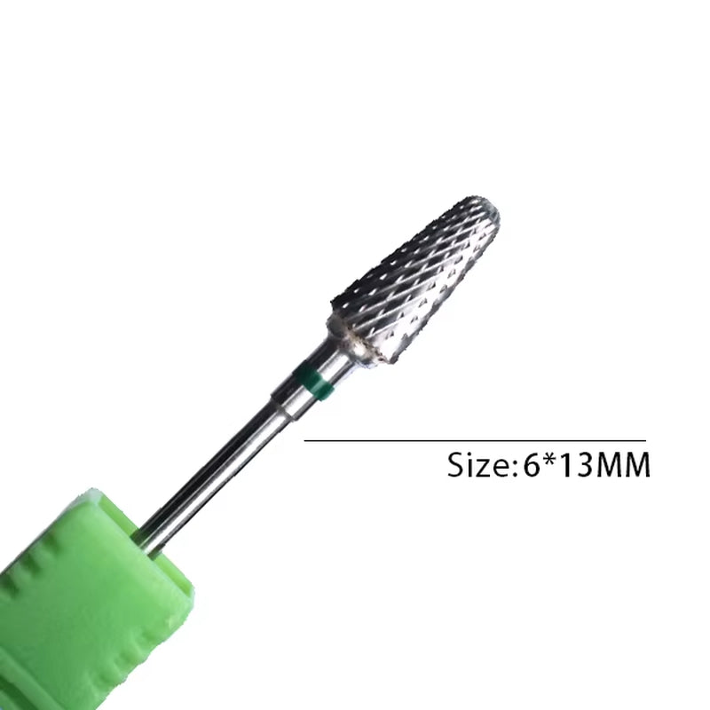 1Pc Carbide Tungsten Nail Drill Bit Rotate Burr Milling Nail Cutter Bits Electric Drill Machine for Manicure Pedicure Tools