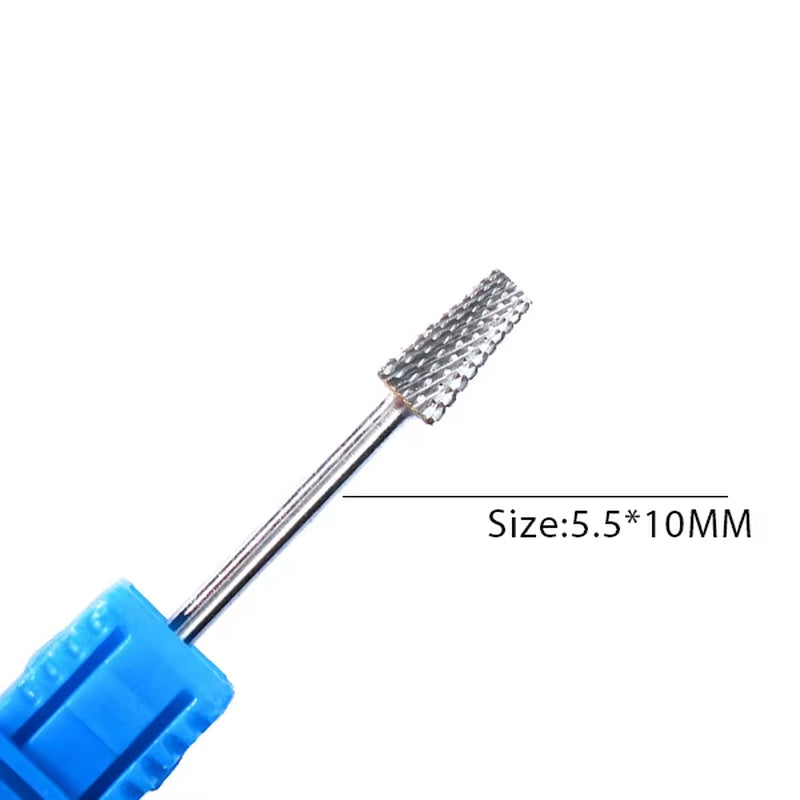 1Pc Carbide Tungsten Nail Drill Bit Rotate Burr Milling Nail Cutter Bits Electric Drill Machine for Manicure Pedicure Tools