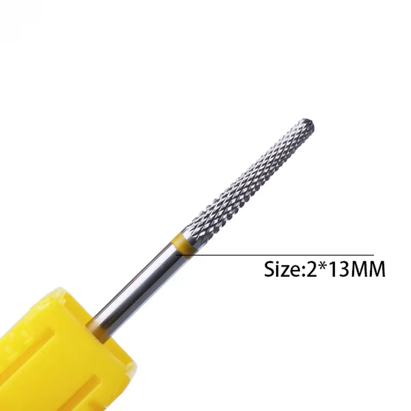 1Pc Carbide Tungsten Nail Drill Bit Rotate Burr Milling Nail Cutter Bits Electric Drill Machine for Manicure Pedicure Tools