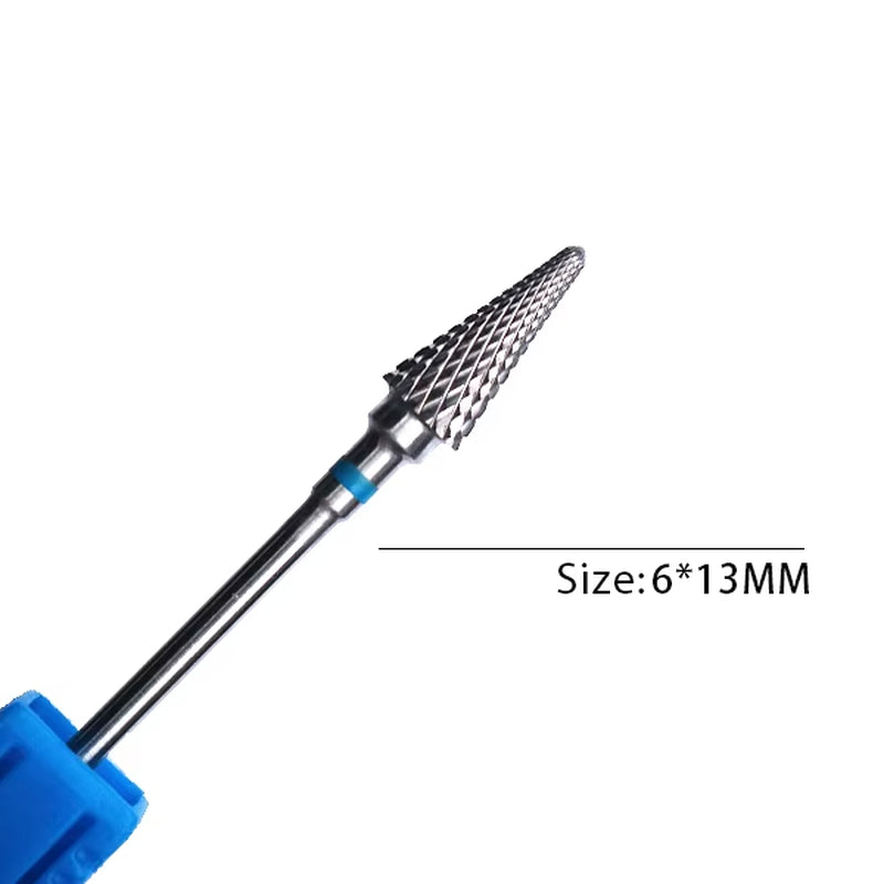 1Pc Carbide Tungsten Nail Drill Bit Rotate Burr Milling Nail Cutter Bits Electric Drill Machine for Manicure Pedicure Tools