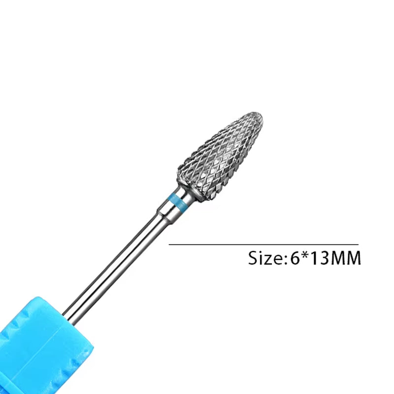1Pc Carbide Tungsten Nail Drill Bit Rotate Burr Milling Nail Cutter Bits Electric Drill Machine for Manicure Pedicure Tools