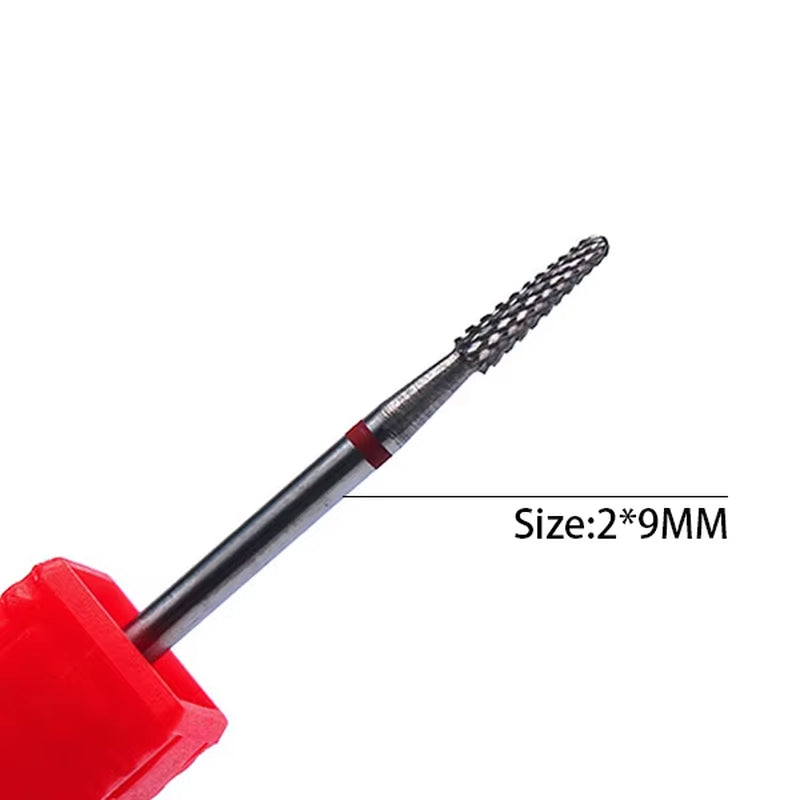 1Pc Carbide Tungsten Nail Drill Bit Rotate Burr Milling Nail Cutter Bits Electric Drill Machine for Manicure Pedicure Tools