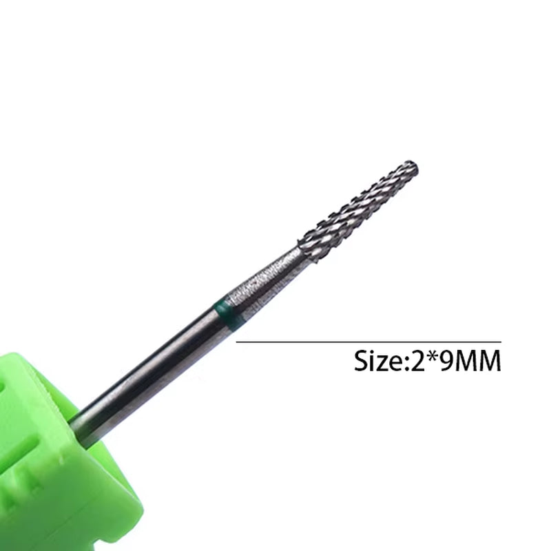 1Pc Carbide Tungsten Nail Drill Bit Rotate Burr Milling Nail Cutter Bits Electric Drill Machine for Manicure Pedicure Tools