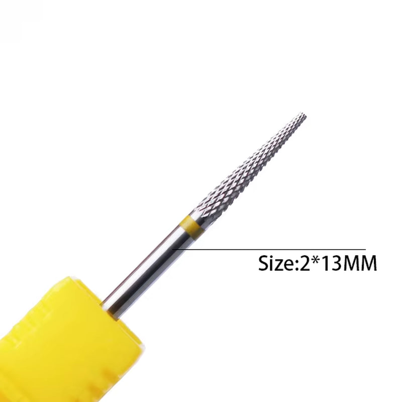 1Pc Carbide Tungsten Nail Drill Bit Rotate Burr Milling Nail Cutter Bits Electric Drill Machine for Manicure Pedicure Tools