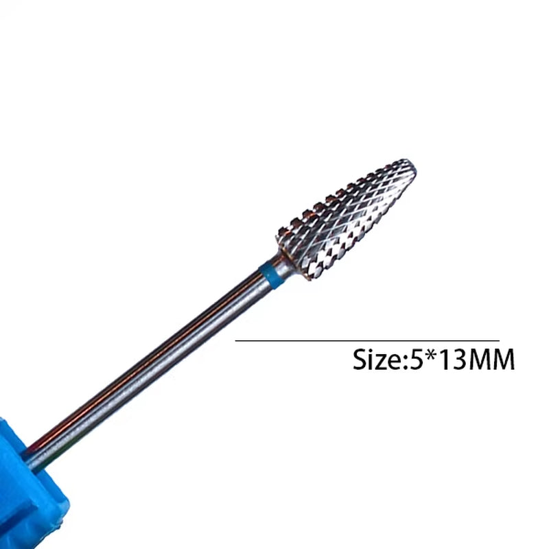 1Pc Carbide Tungsten Nail Drill Bit Rotate Burr Milling Nail Cutter Bits Electric Drill Machine for Manicure Pedicure Tools