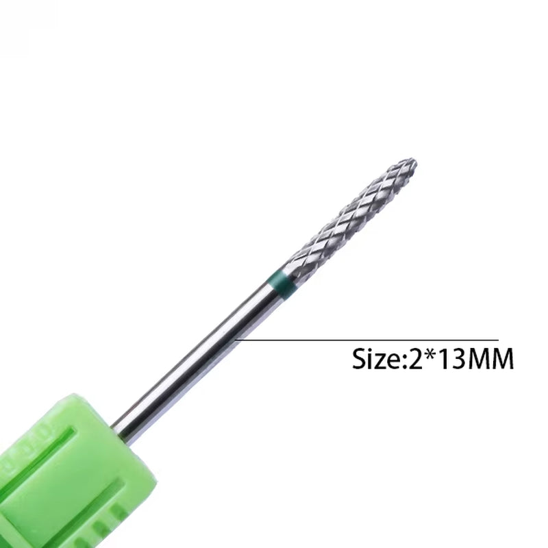 1Pc Carbide Tungsten Nail Drill Bit Rotate Burr Milling Nail Cutter Bits Electric Drill Machine for Manicure Pedicure Tools