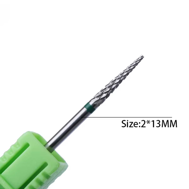 1Pc Carbide Tungsten Nail Drill Bit Rotate Burr Milling Nail Cutter Bits Electric Drill Machine for Manicure Pedicure Tools