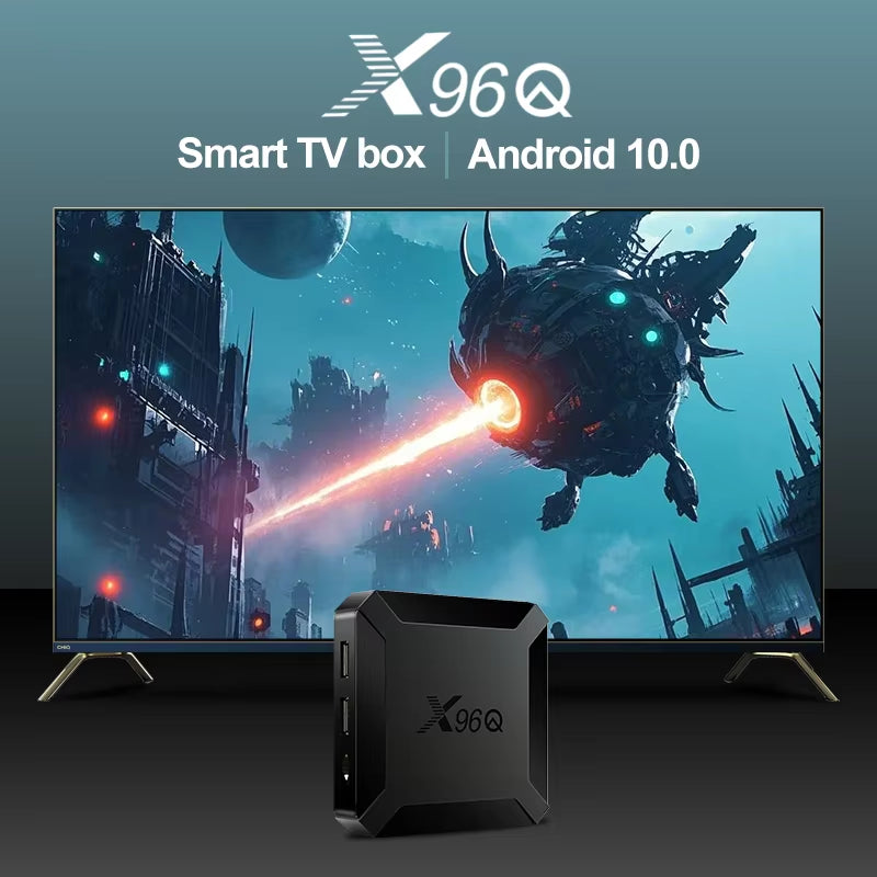 Hot Q Android 10.0 Fast Smart TV BOX 2GB 16GB Allwinner H313 Quad Core 4K VS  Mini Set Top Box Fast Shipping