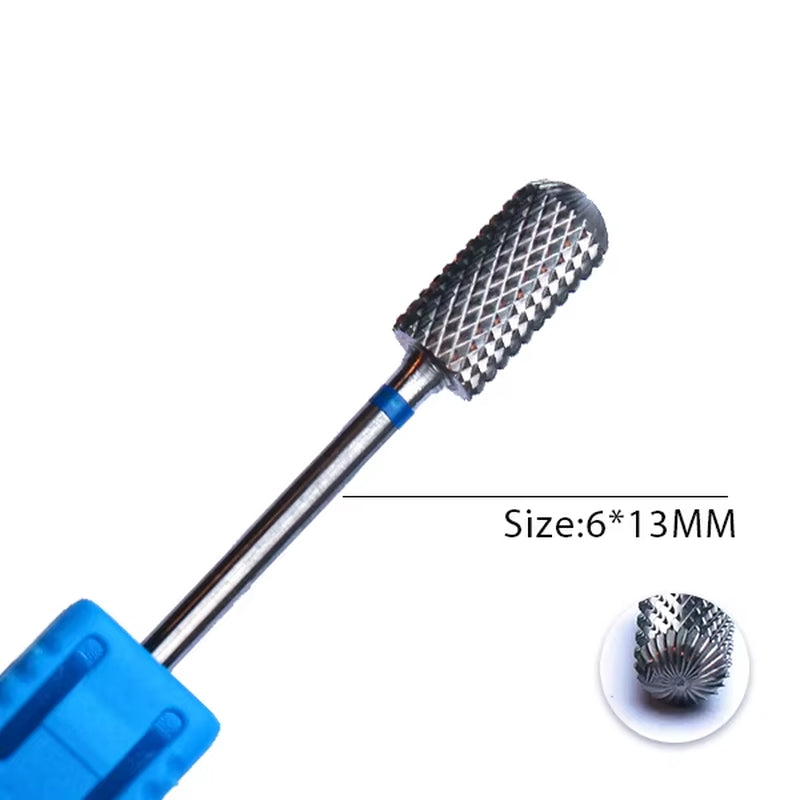 1Pc Carbide Tungsten Nail Drill Bit Rotate Burr Milling Nail Cutter Bits Electric Drill Machine for Manicure Pedicure Tools