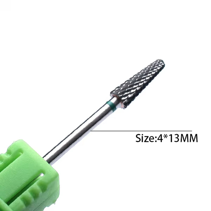 1Pc Carbide Tungsten Nail Drill Bit Rotate Burr Milling Nail Cutter Bits Electric Drill Machine for Manicure Pedicure Tools