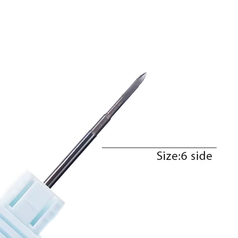 1Pc Carbide Tungsten Nail Drill Bit Rotate Burr Milling Nail Cutter Bits Electric Drill Machine for Manicure Pedicure Tools